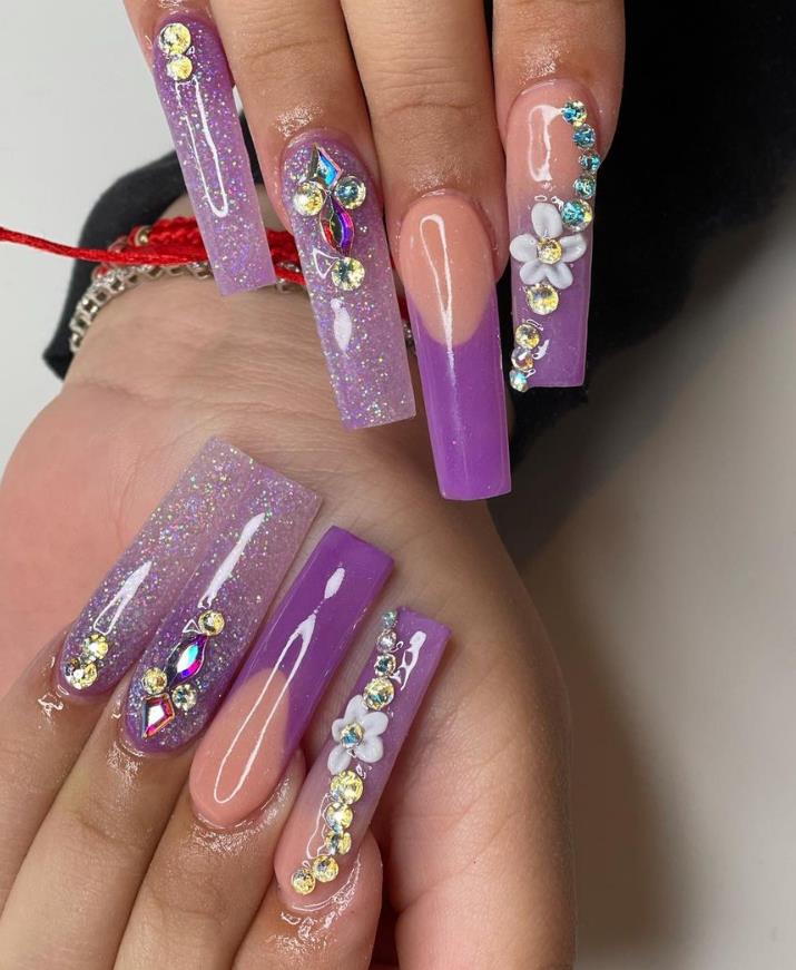 37 Awesome French Tip Long Nails to Bring fashion to Your Manicure