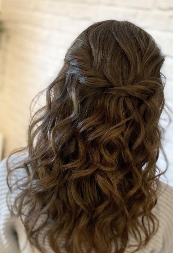 waterfall Bridesmaid hairstyle 2021