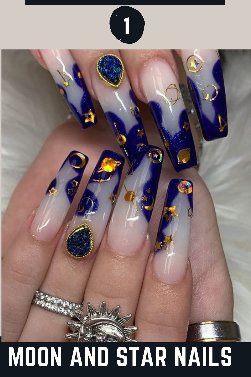 Dreamy Moon and Star Nails Art Designs With Lots of Tutorials and Ideas