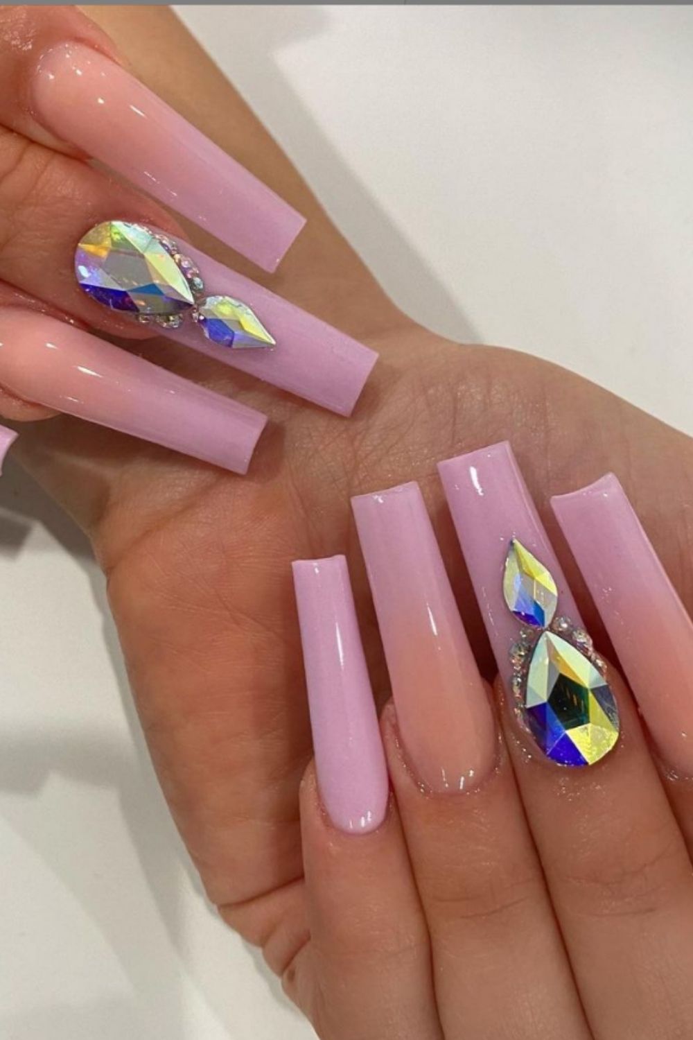 ombre coffin nails