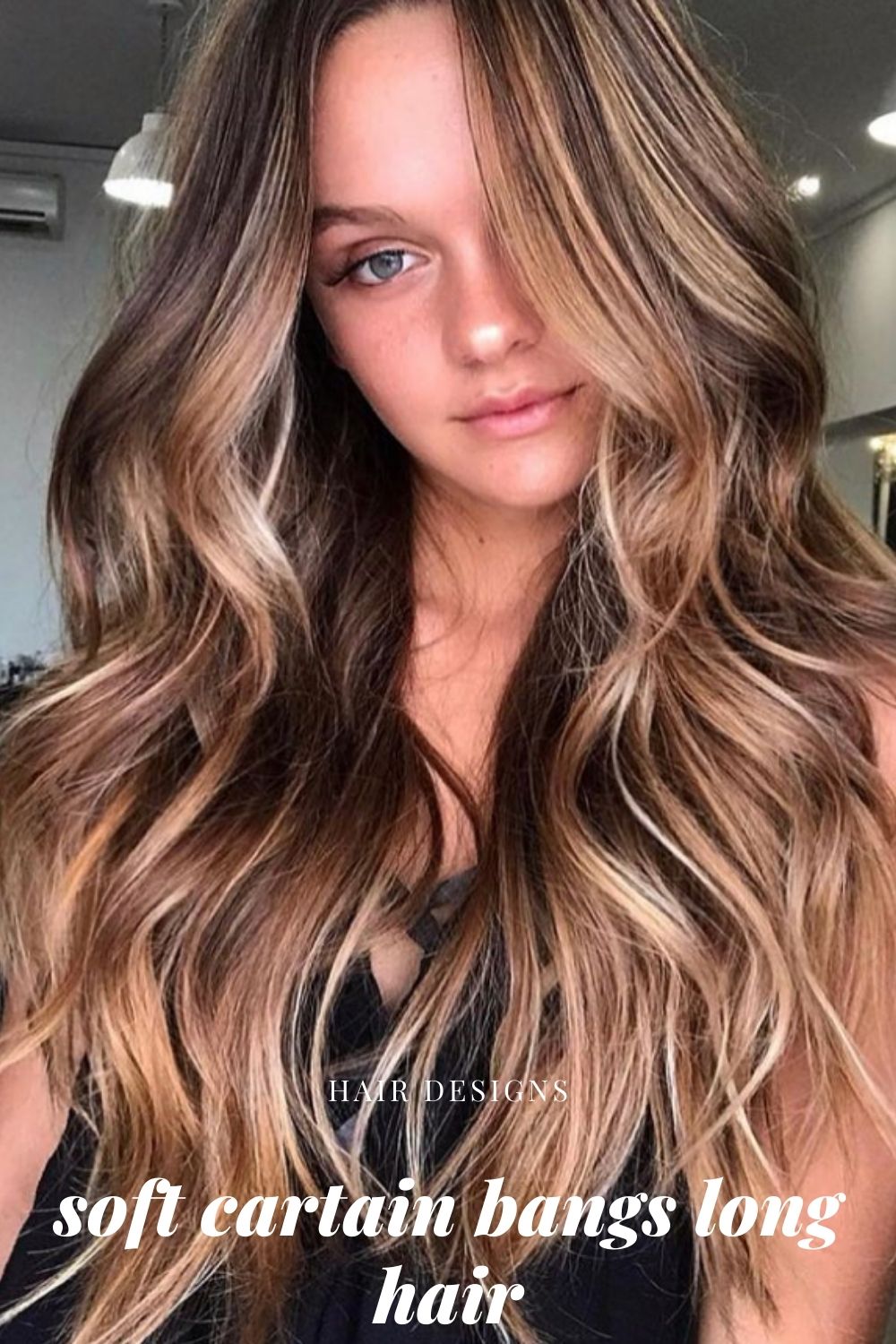  35+ The trends of soft curtain bangs long hair for summer hairstyles