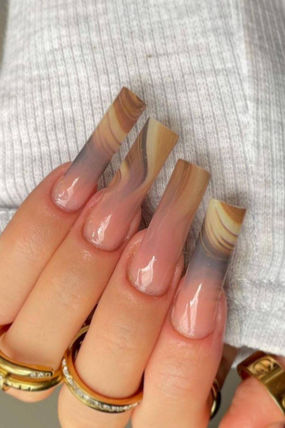 Gel coffin nail designs for summer