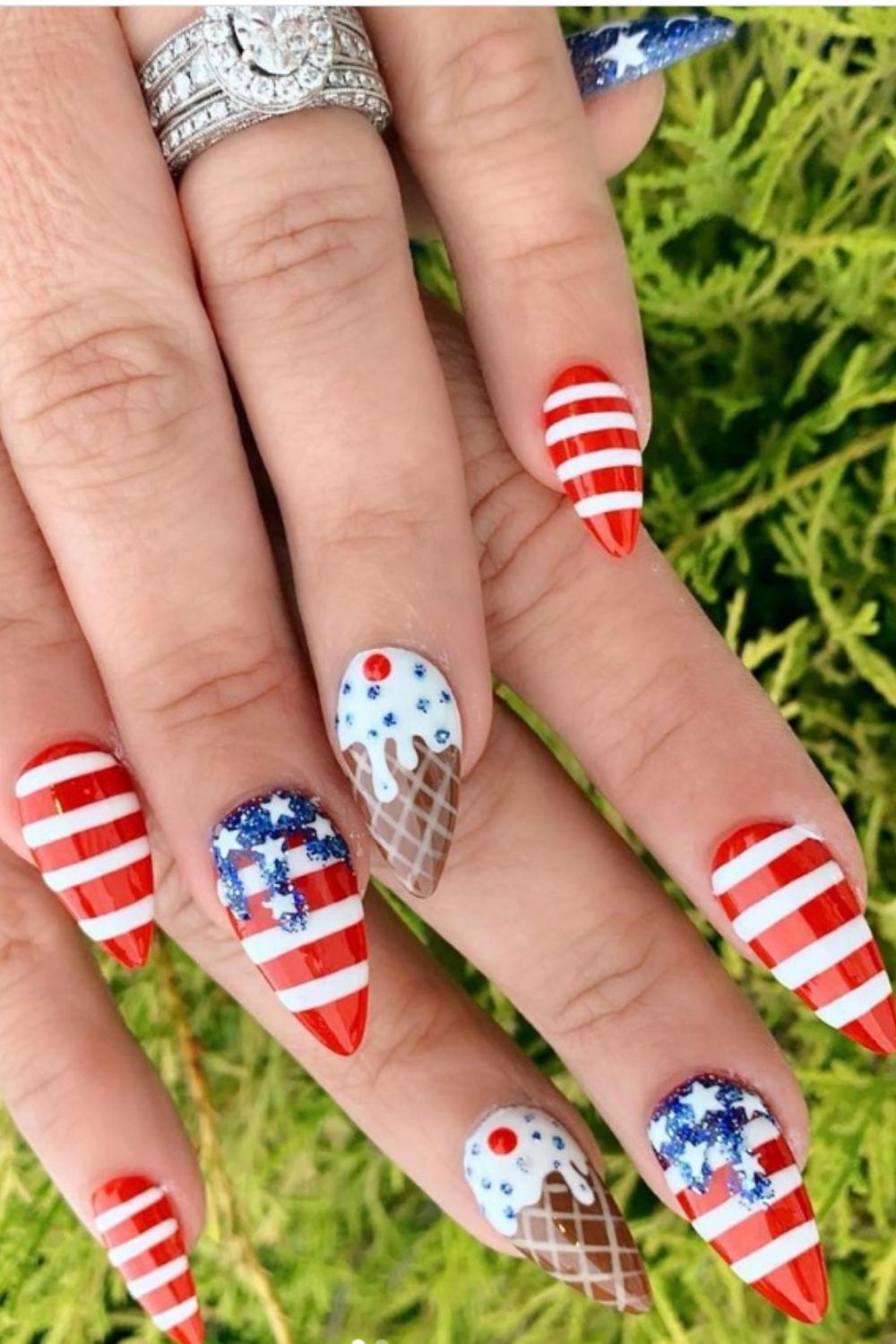 4th of July nails for the development day make your summer nails