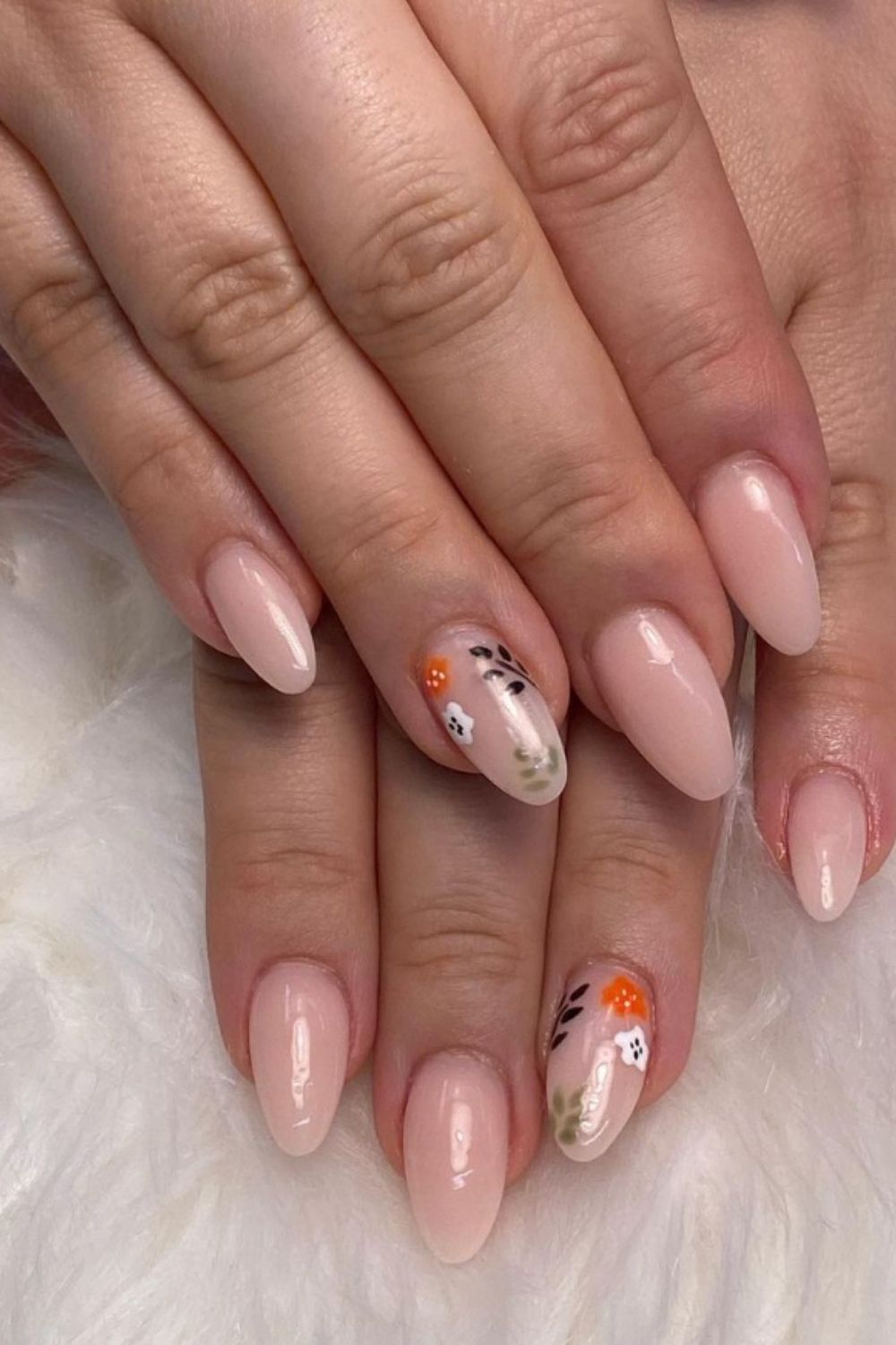 35+ Summer trend of nude almond nails for your new nails ideas 