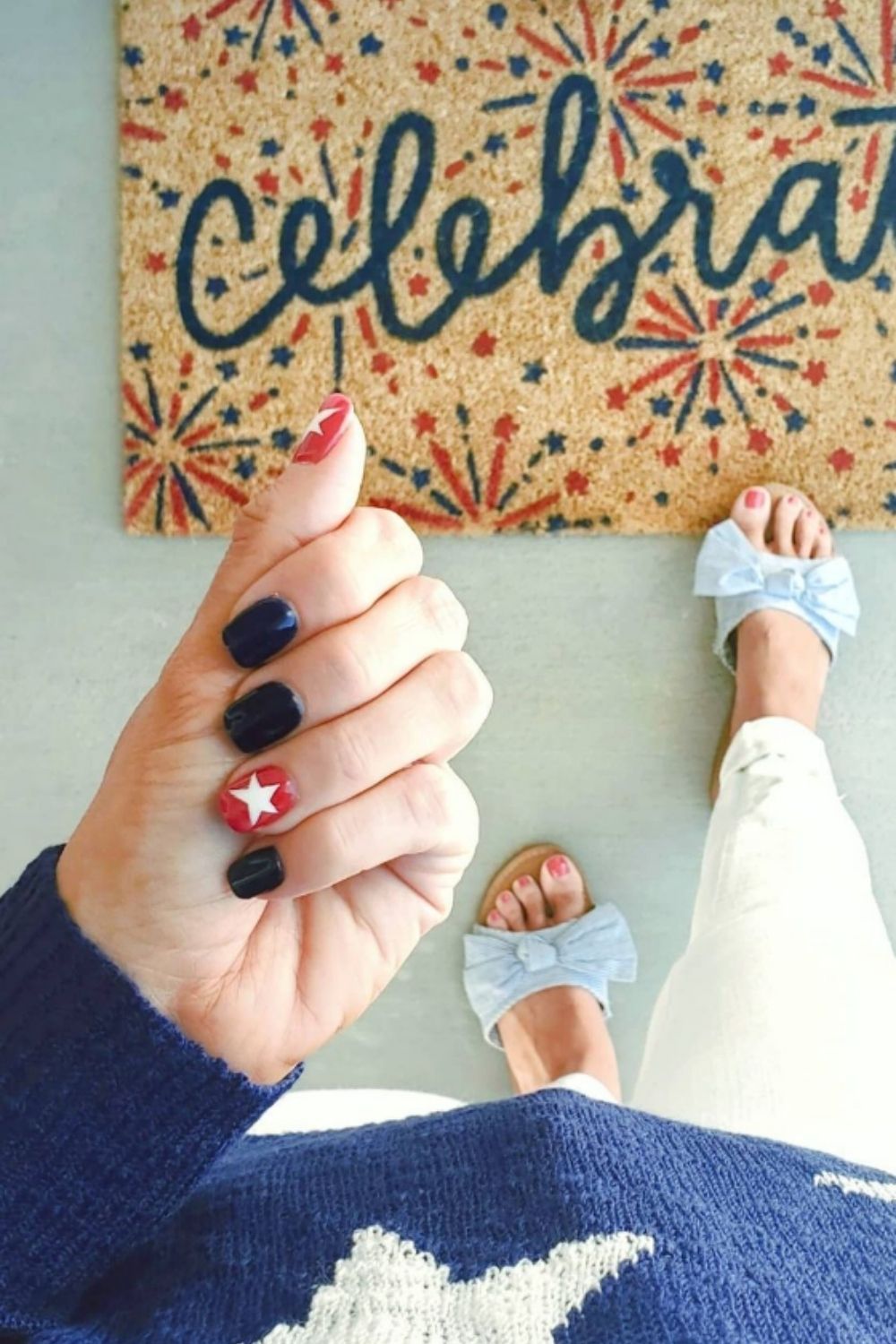 4th of July nails for the development day make your summer nails