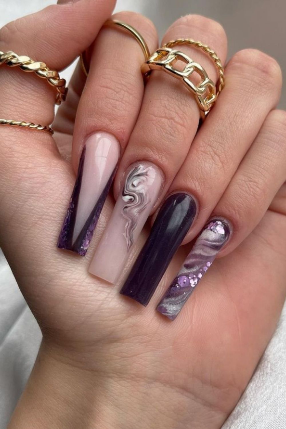 Gel coffin nail designs for summer