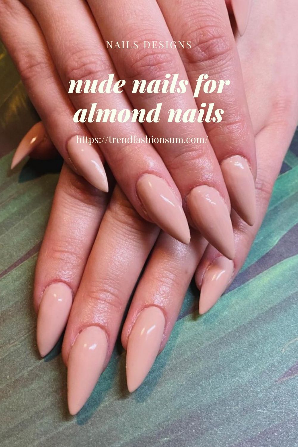 35+ Summer trend of nude almond nails for your new nails ideas 