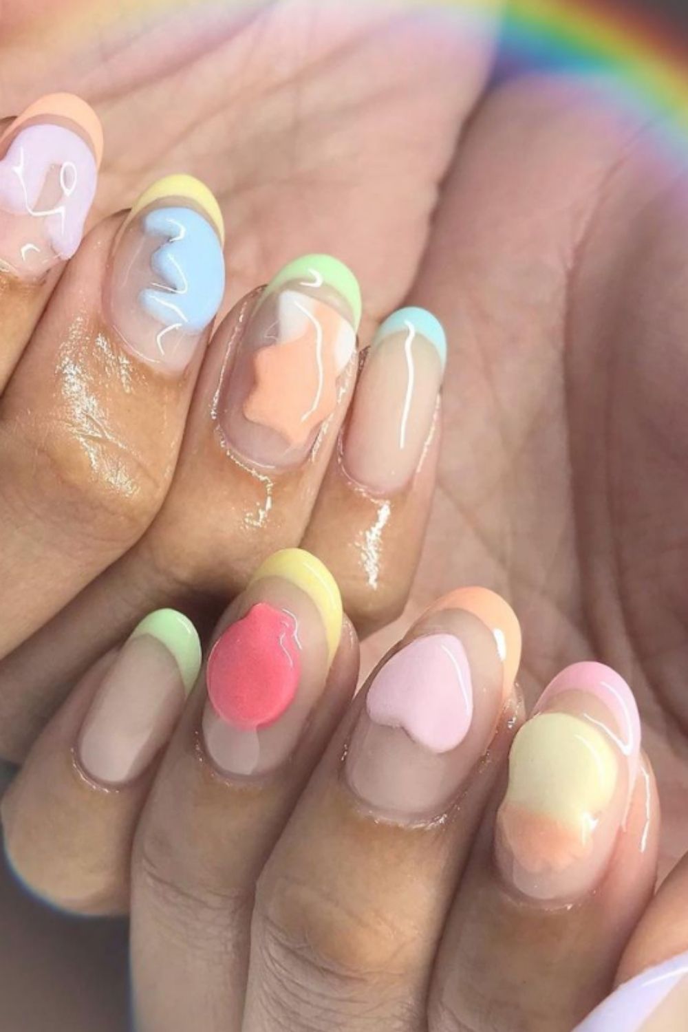 35+ Cute summer nail designs with short almond nails and square nails