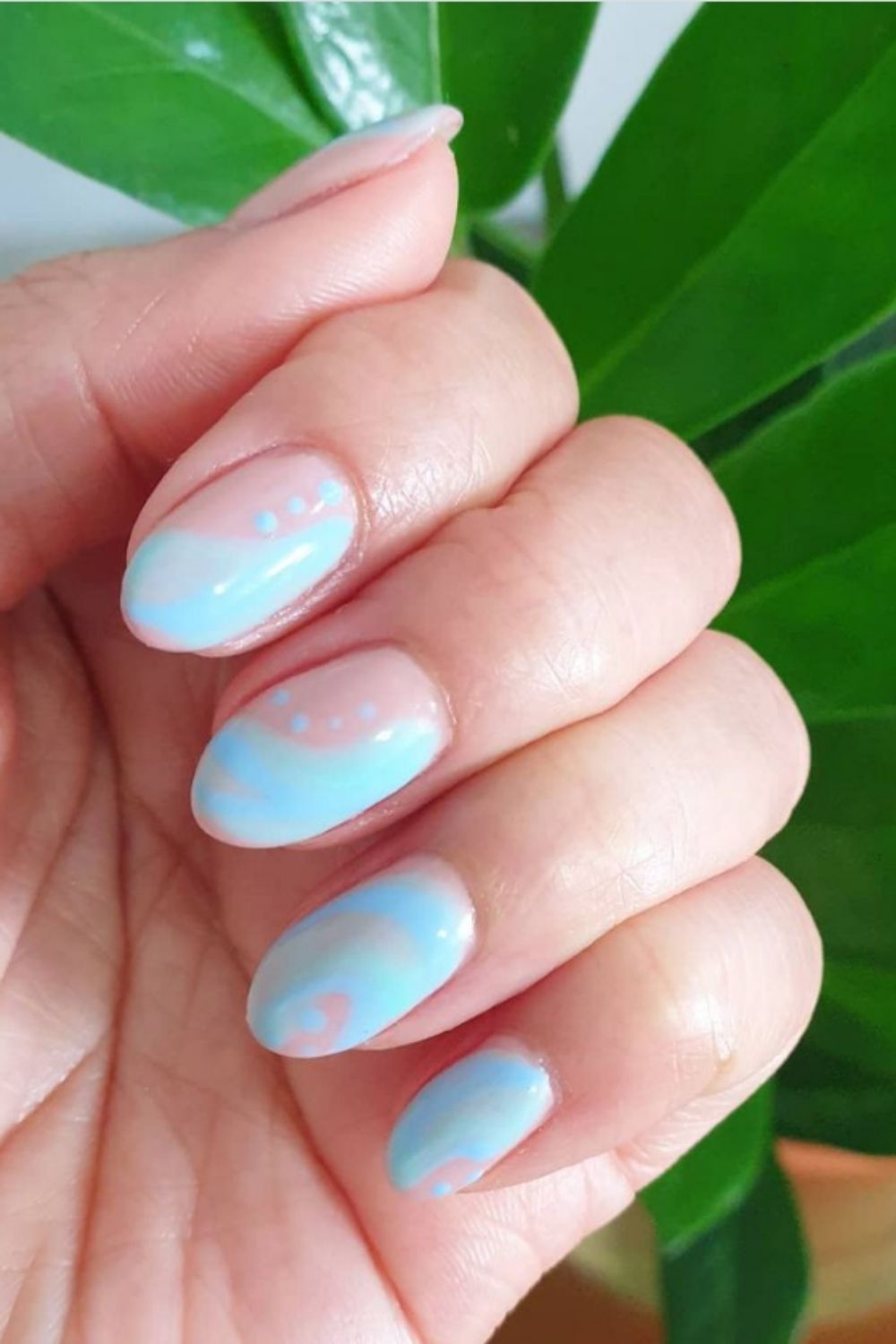 Pretty blue sky nails designs and ideas for your summer nails 2021 