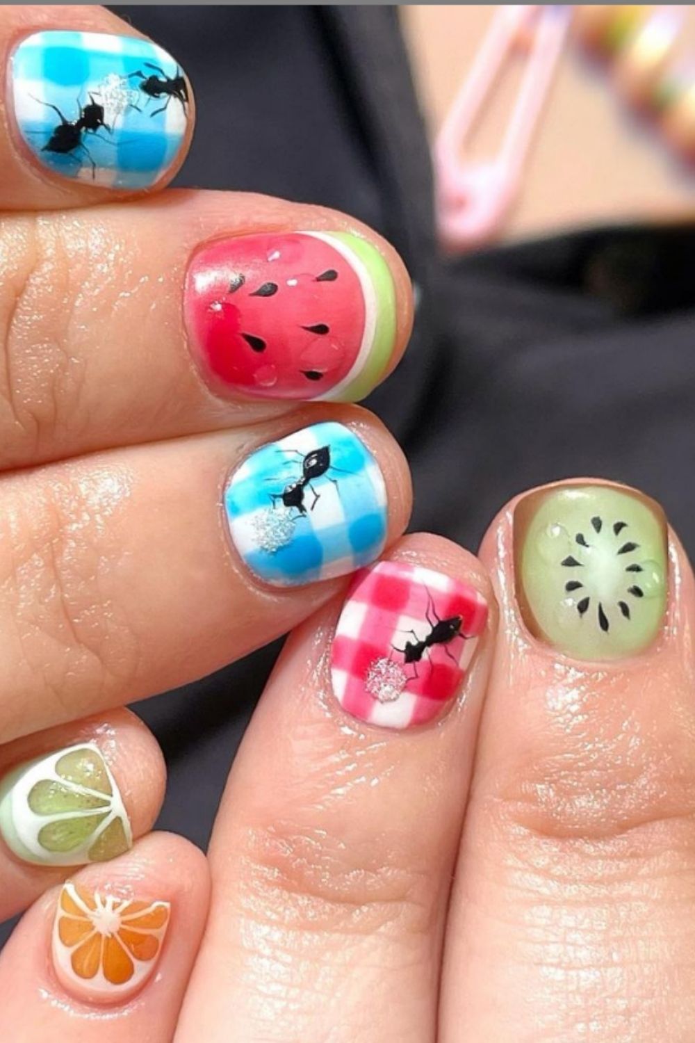 35+ Cute summer nail designs with short almond nails and square nails