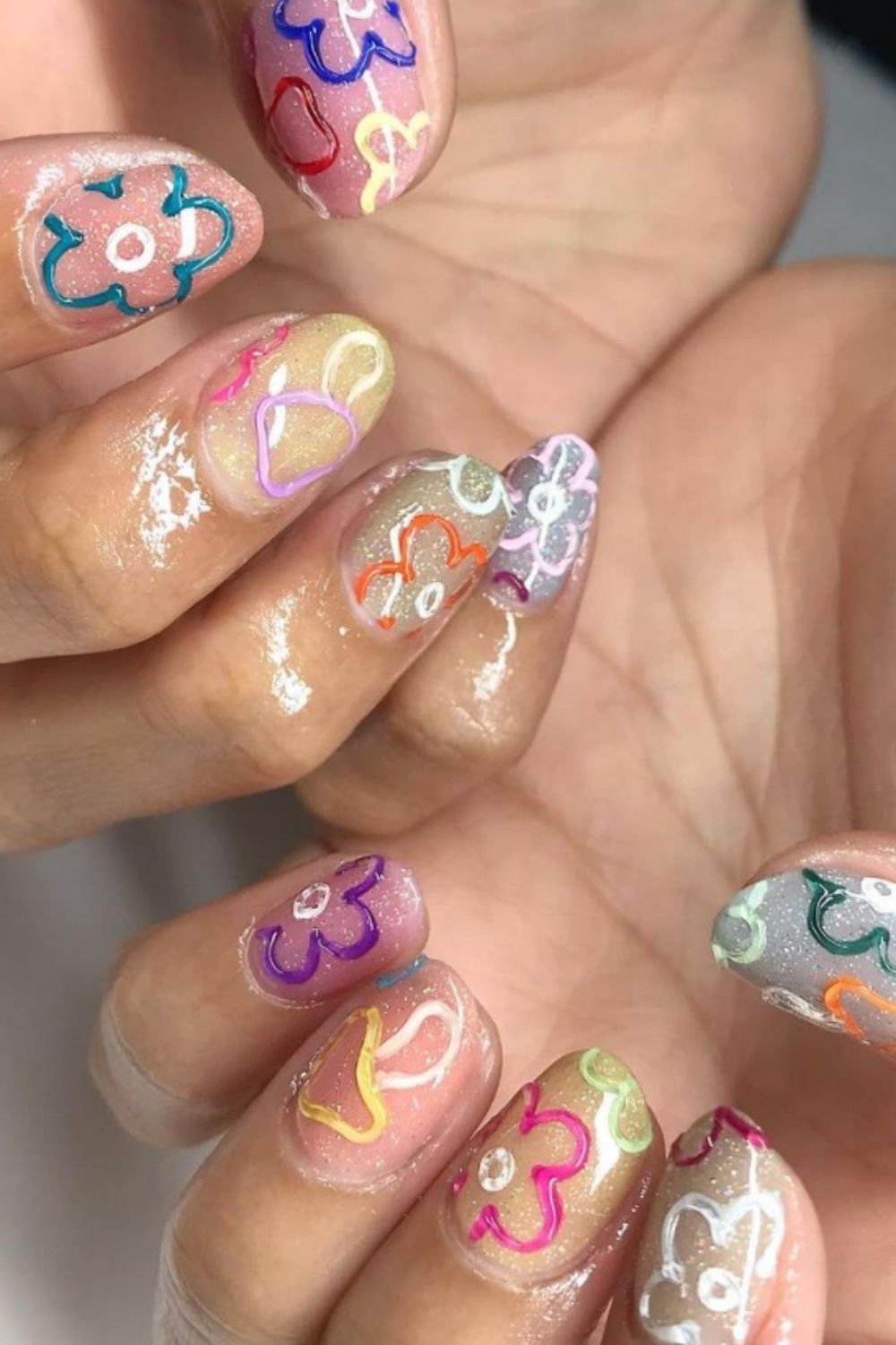 35+ Cute summer nail designs with short almond nails and square nails