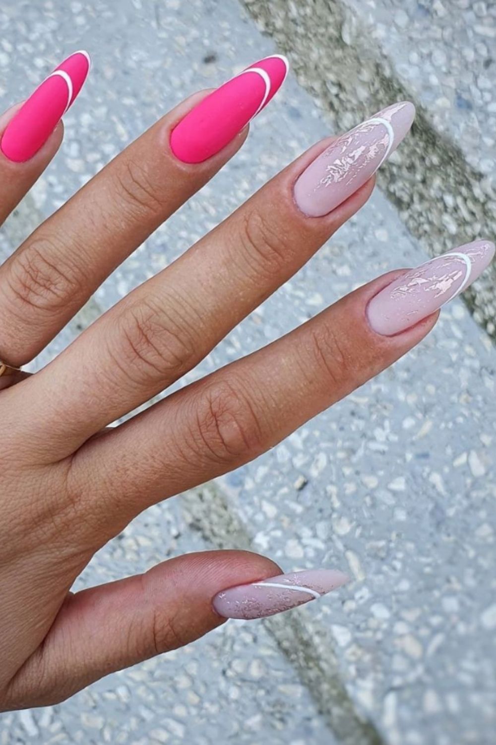  Best nude pink nails you will like as your summer nails.