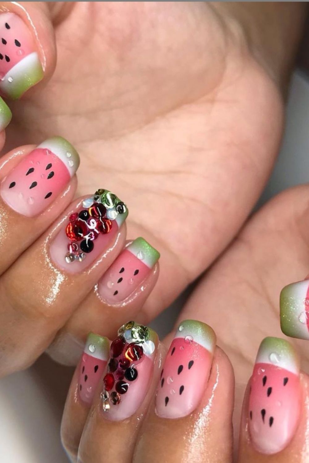 35+ Cute summer nail designs with short almond nails and square nails