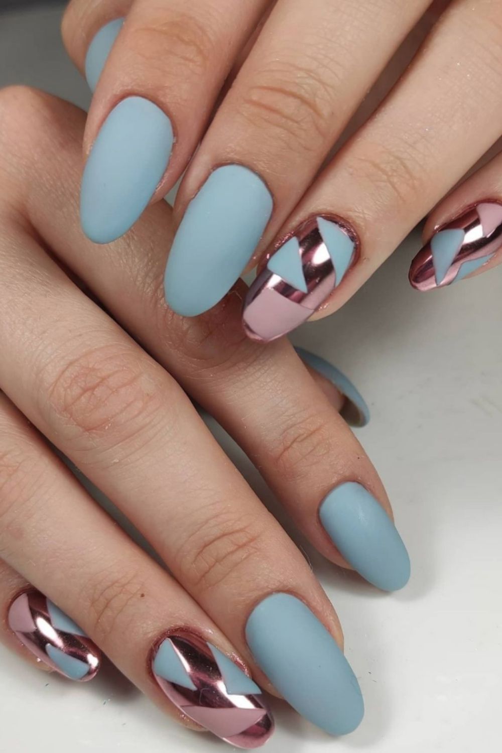 Pretty blue sky nails designs and ideas for your summer nails 2021 