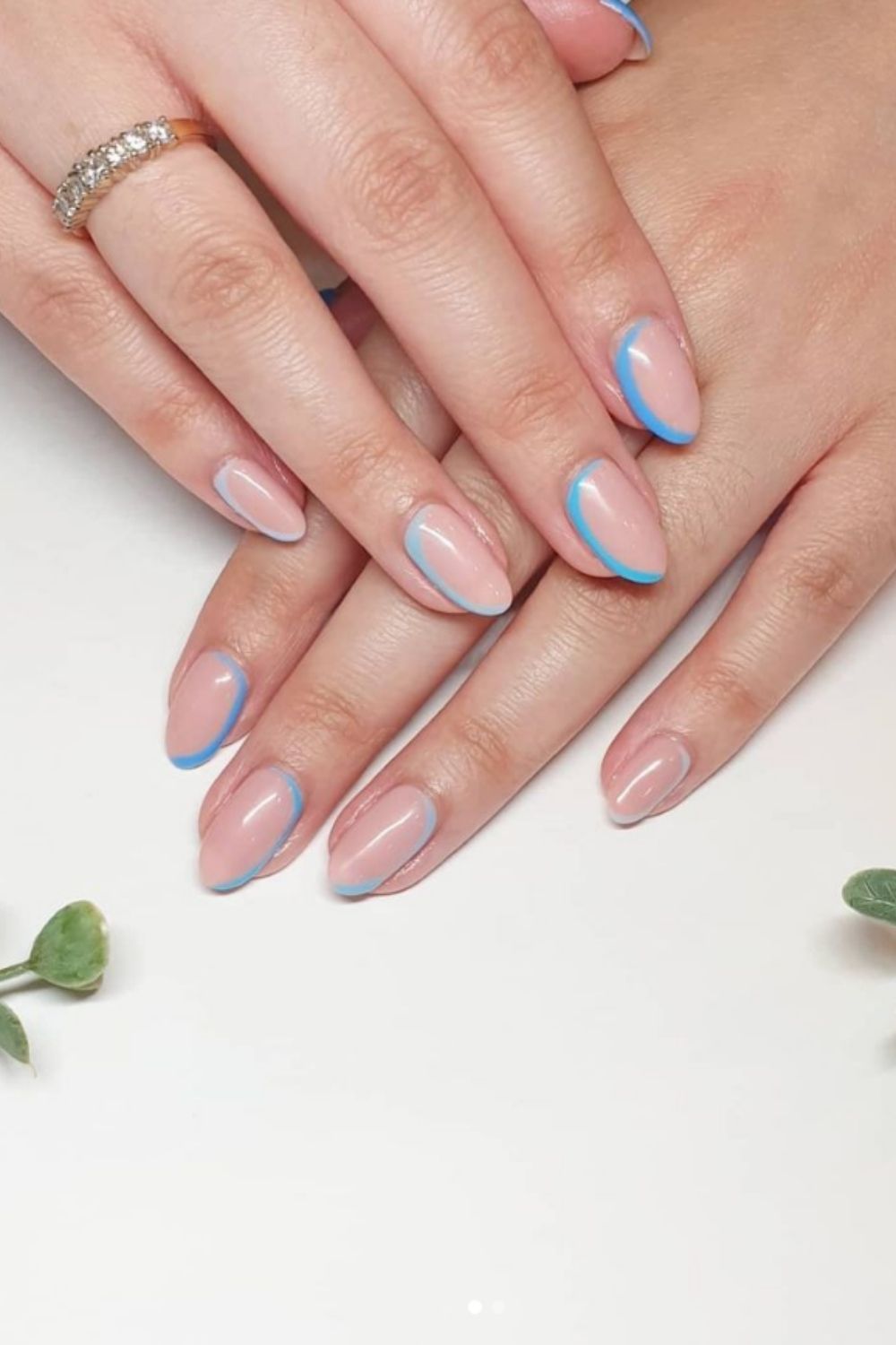 Pretty blue sky nails designs and ideas for your summer nails 2021 