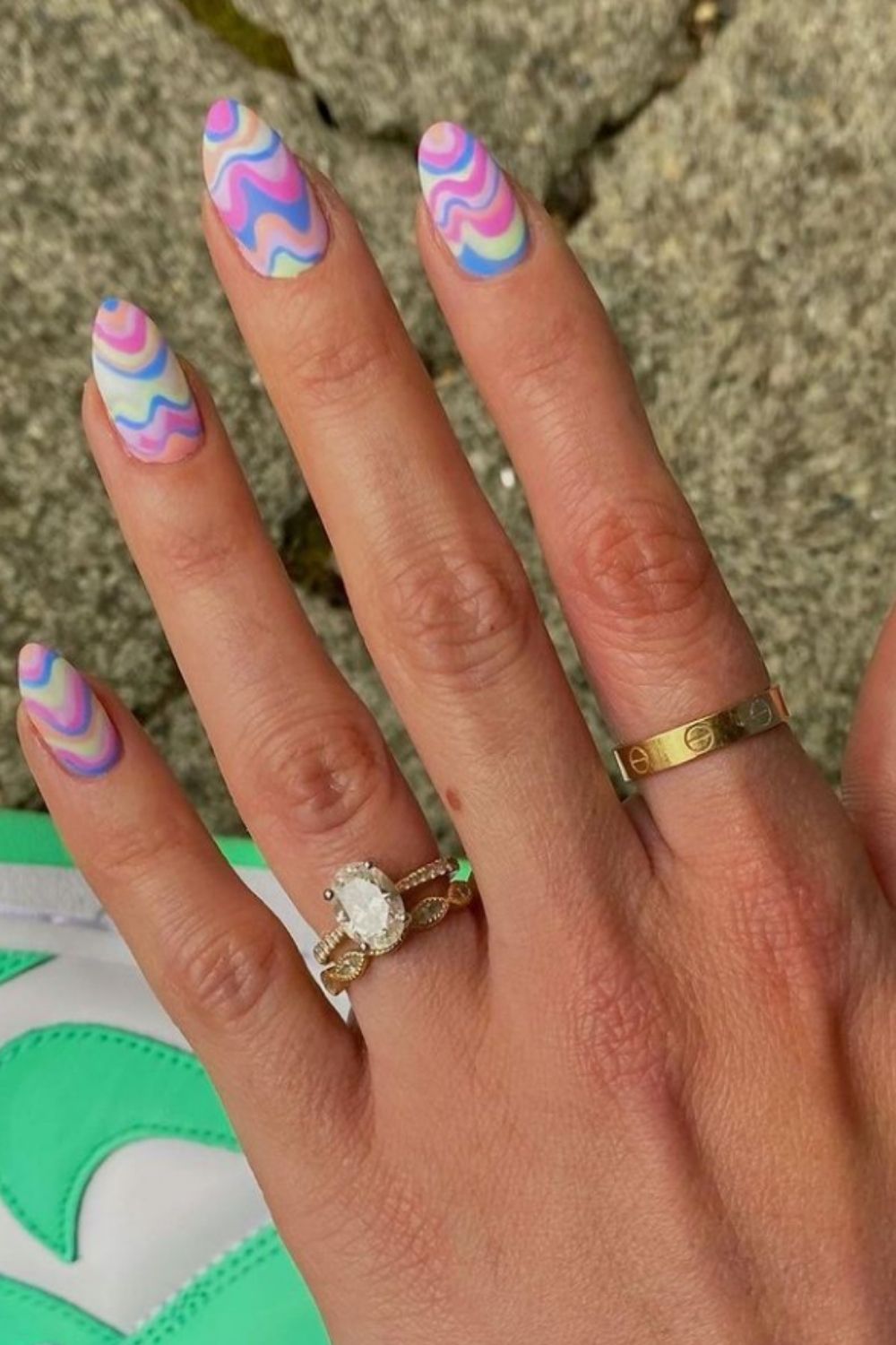 40 Best Almond Shaped Nails Designs To Try  2021 Summer!