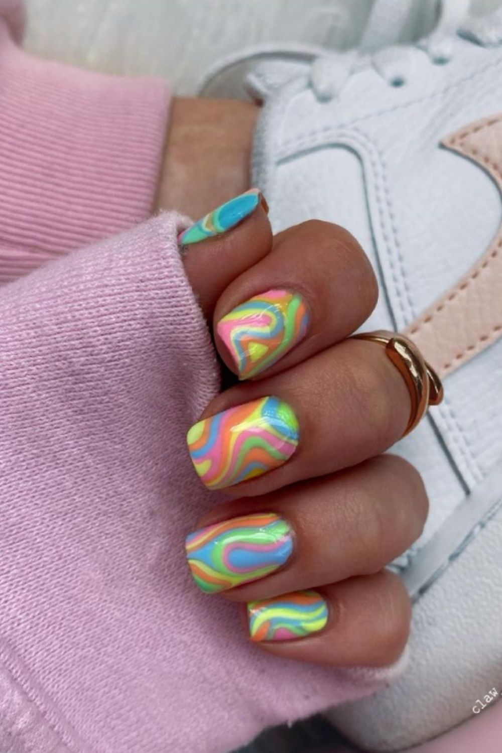 35+ best square nail shape for your summer nails designs