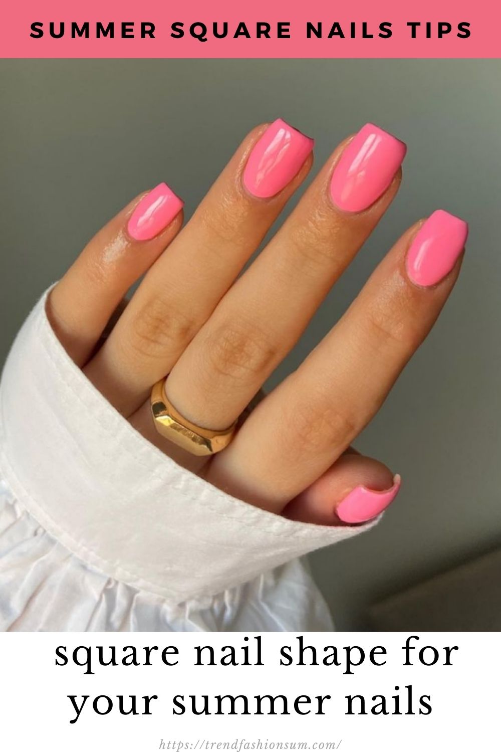 35+ best square nail shape for your summer nails designs