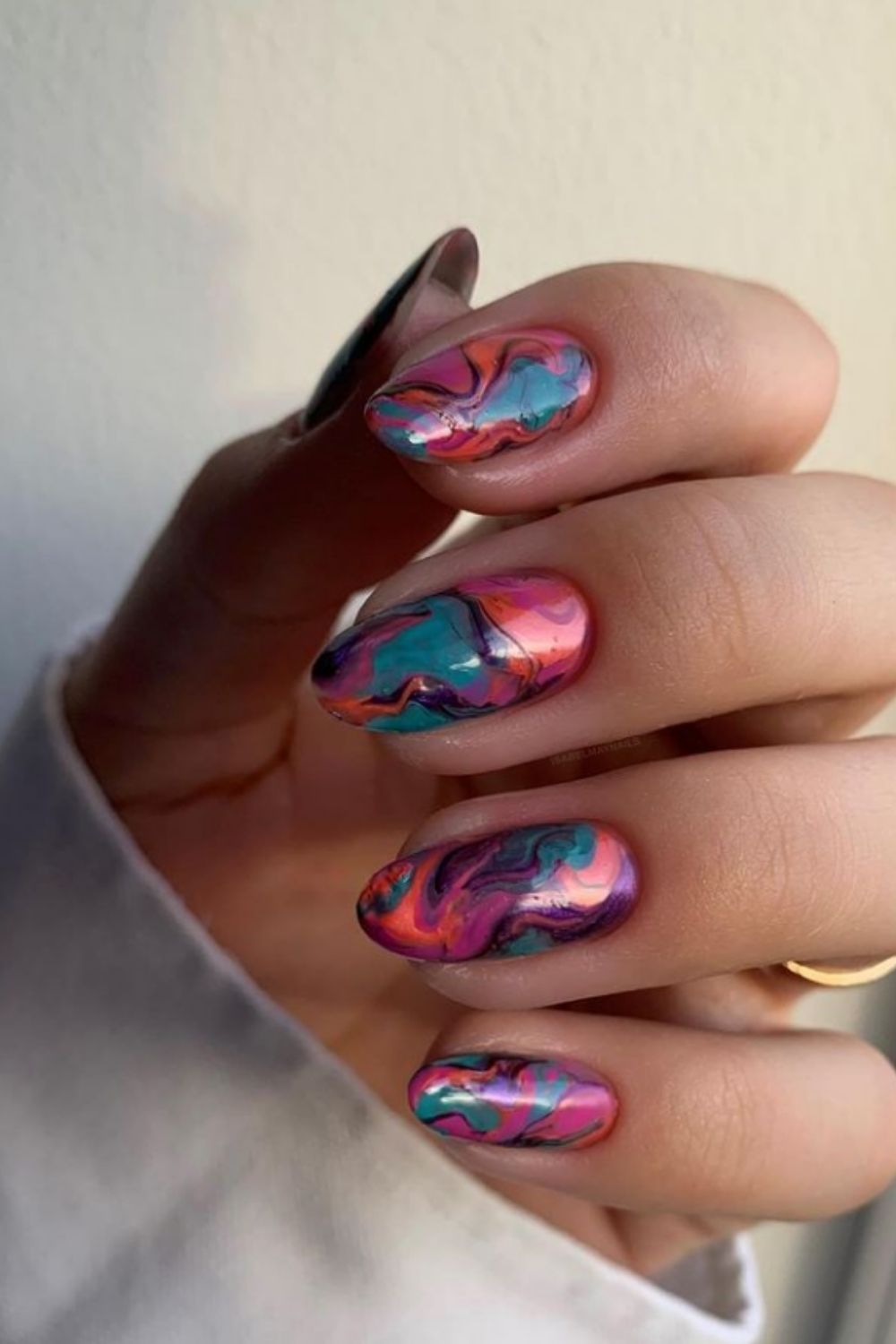 40 Best Almond Shaped Nails Designs To Try  2021 Summer!