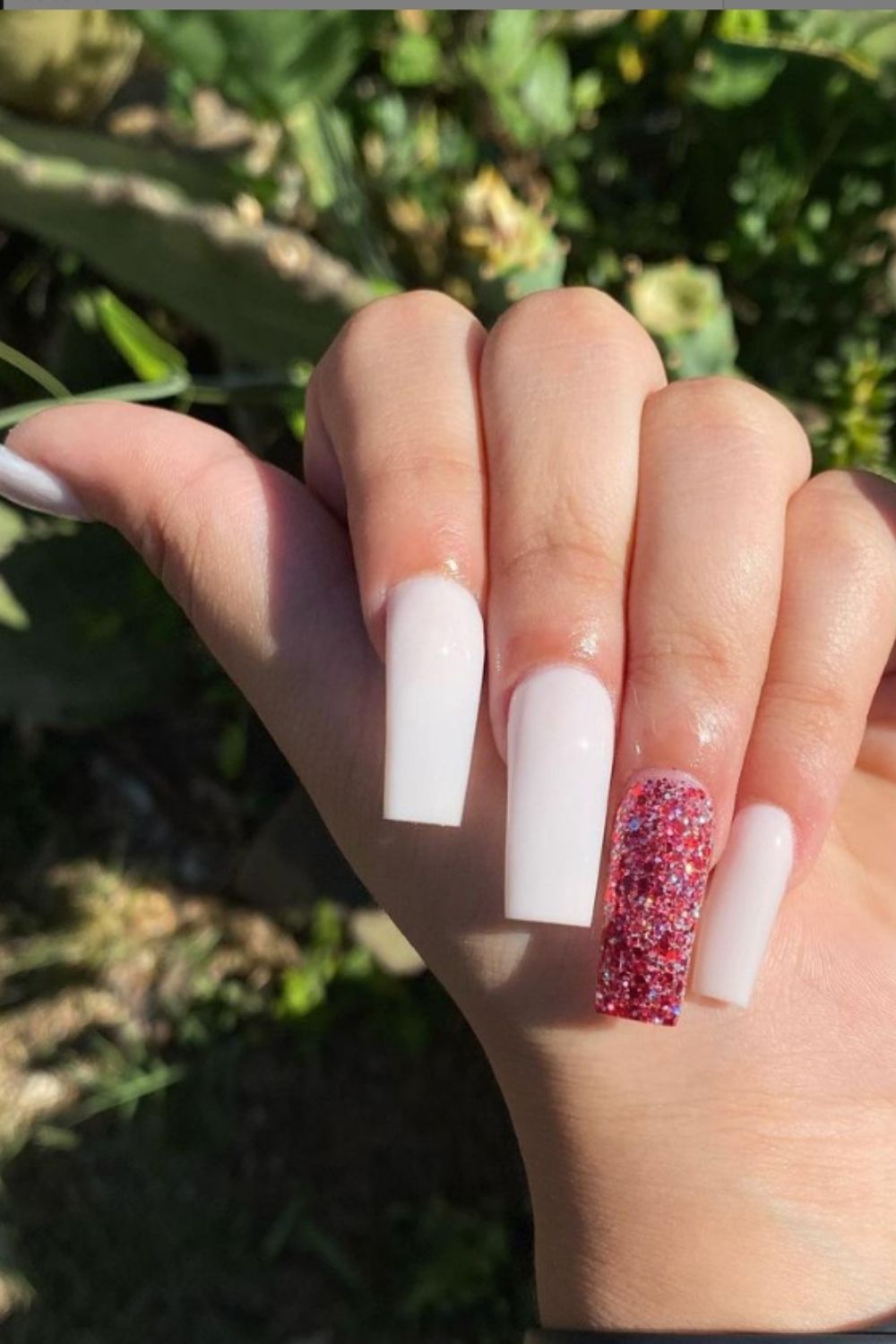 40 Acrylic White Coffin Nails For Prom Nail Design 2021!