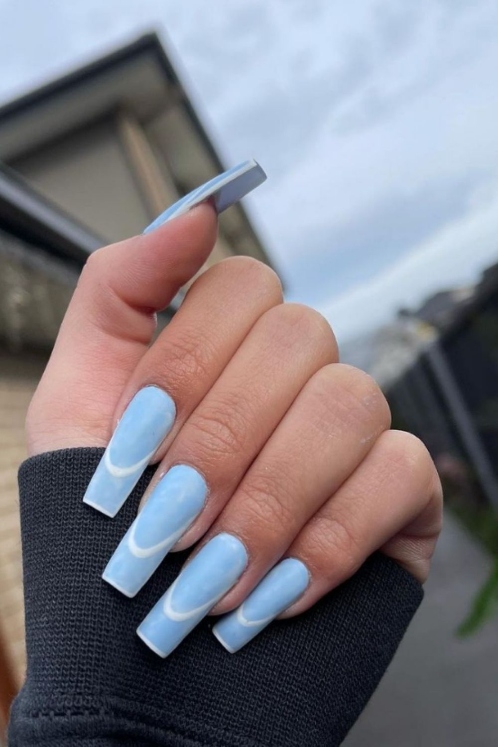 Pretty blue sky nails designs and ideas for your summer nails 2021 