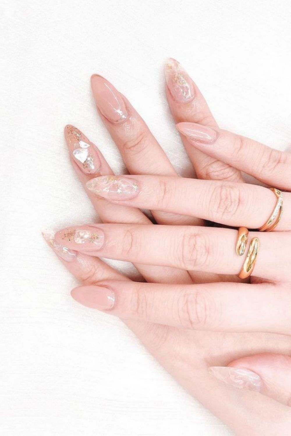  Best nude pink nails you will like as your summer nails.