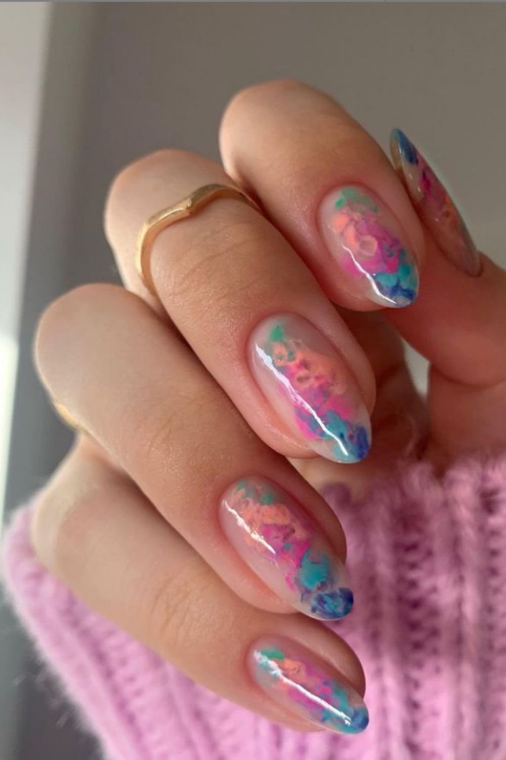 40 Best Almond Shaped Nails Designs To Try  2021 Summer!