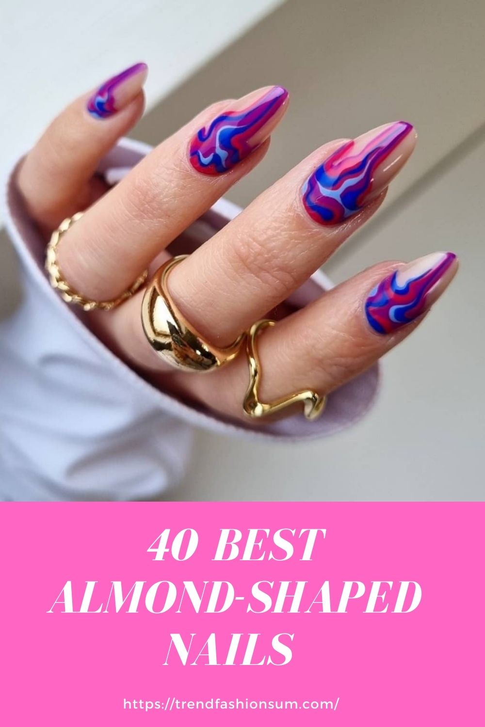 40 Best Almond Shaped Nails Designs To Try  2021 Summer!