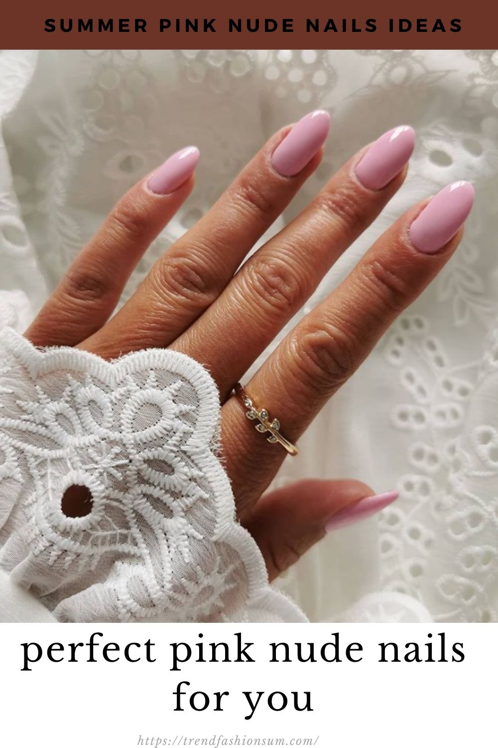  Best nude pink nails you will like as your summer nails.