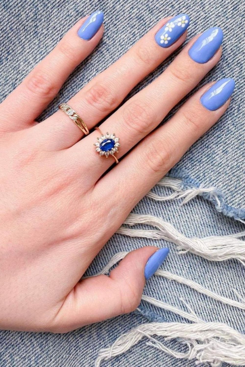 Pretty blue sky nails designs and ideas for your summer nails 2021 