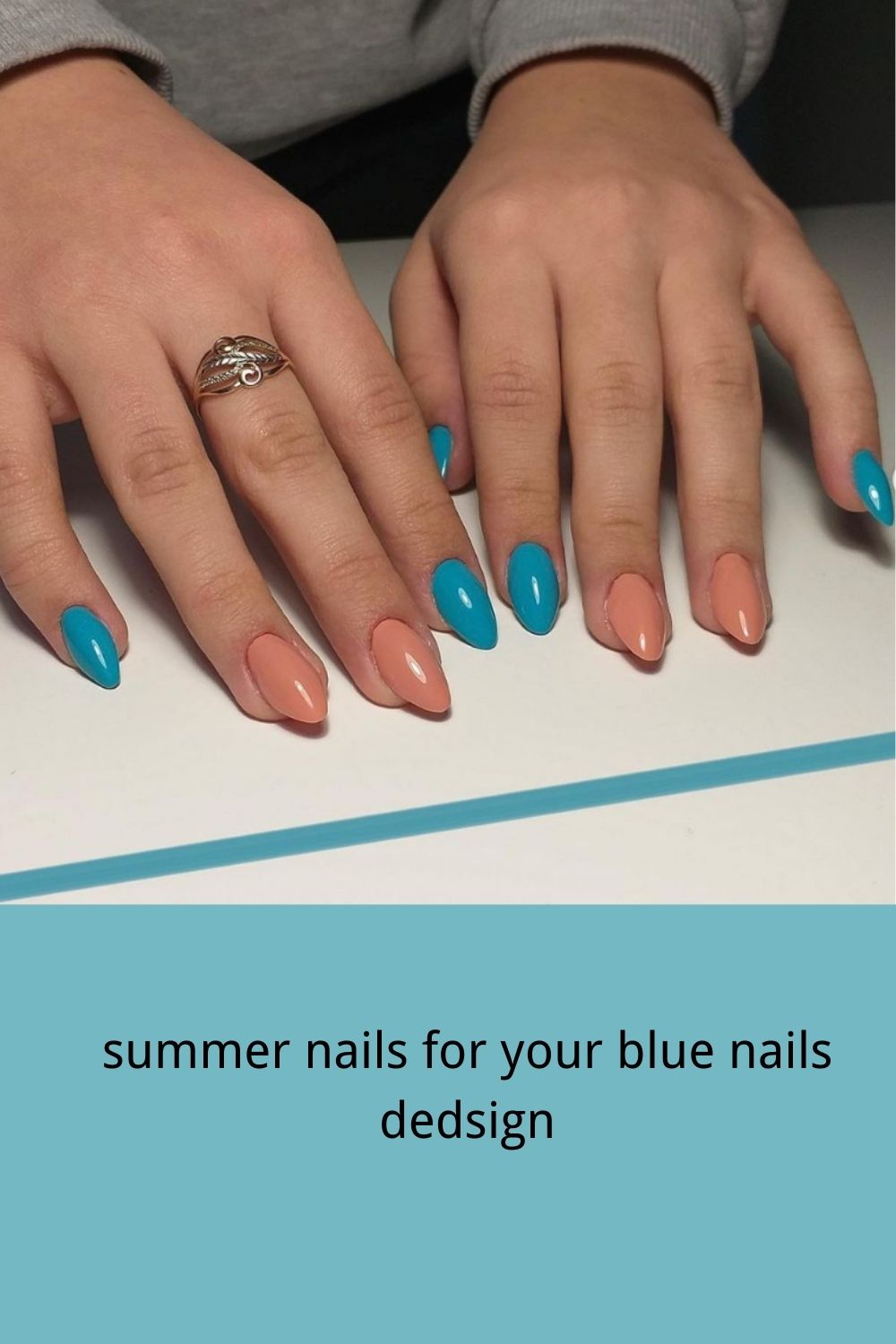 Pretty blue sky nails designs and ideas for your summer nails 2021 