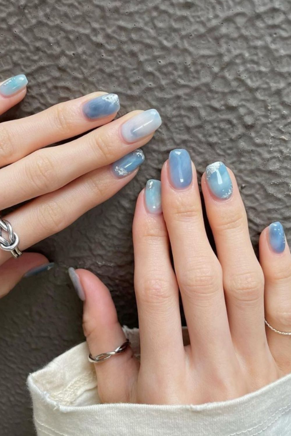 Pretty blue sky nails designs and ideas for your summer nails 2021 