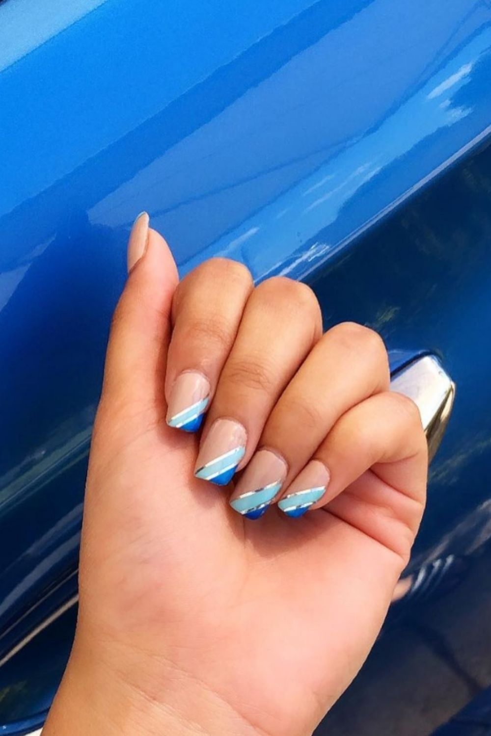 Pretty Blue Sky Nails Designs And Ideas For Your Summer Nails 21