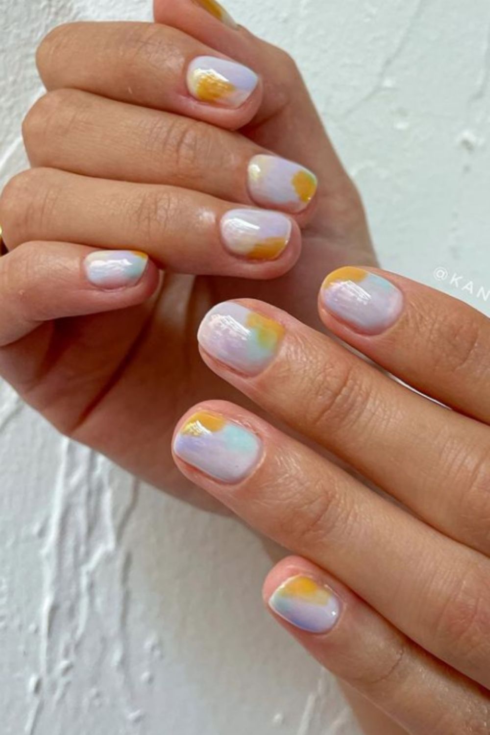 35+ Cute summer nail designs with short almond nails and square nails