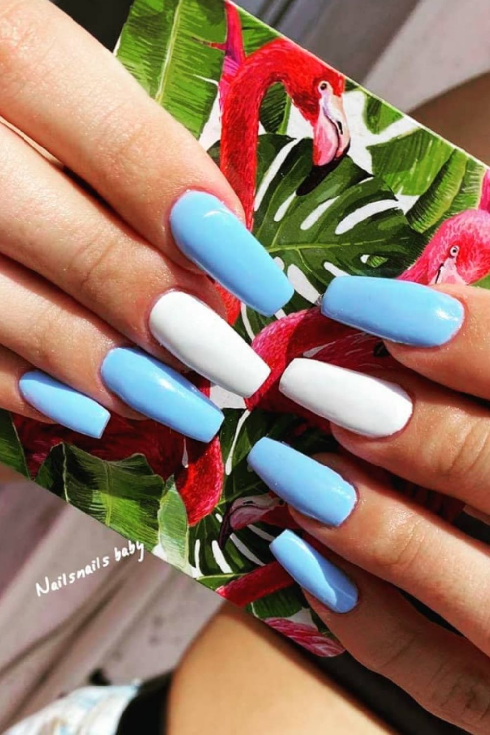 Pretty blue sky nails designs and ideas for your summer nails 2021 