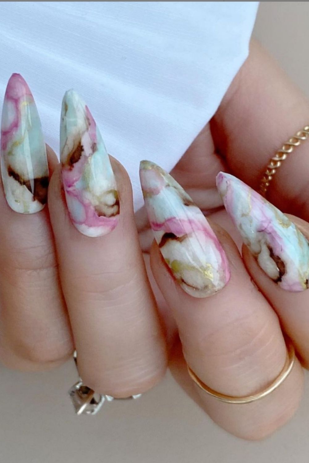 40 Best Almond Shaped Nails Designs To Try  2021 Summer!