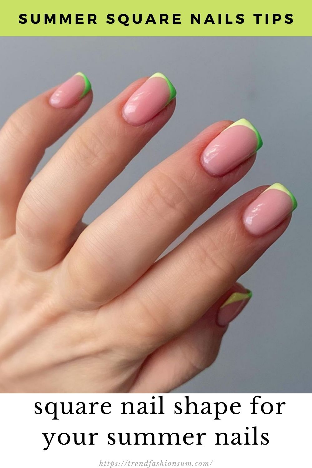 35+ best square nail shape for your summer nails designs