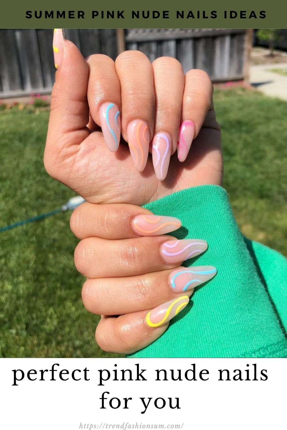  Best nude pink nails you will like as your summer nails.