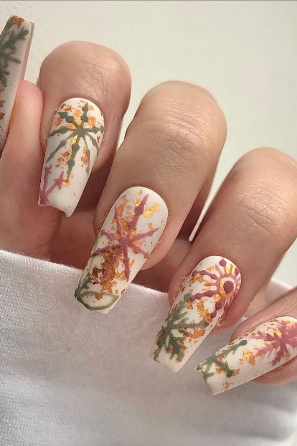 40 Acrylic White Coffin Nails For Prom Nail Design 2021!