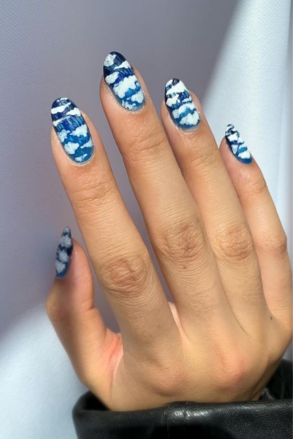 Pretty blue sky nails designs and ideas for your summer nails 2021 