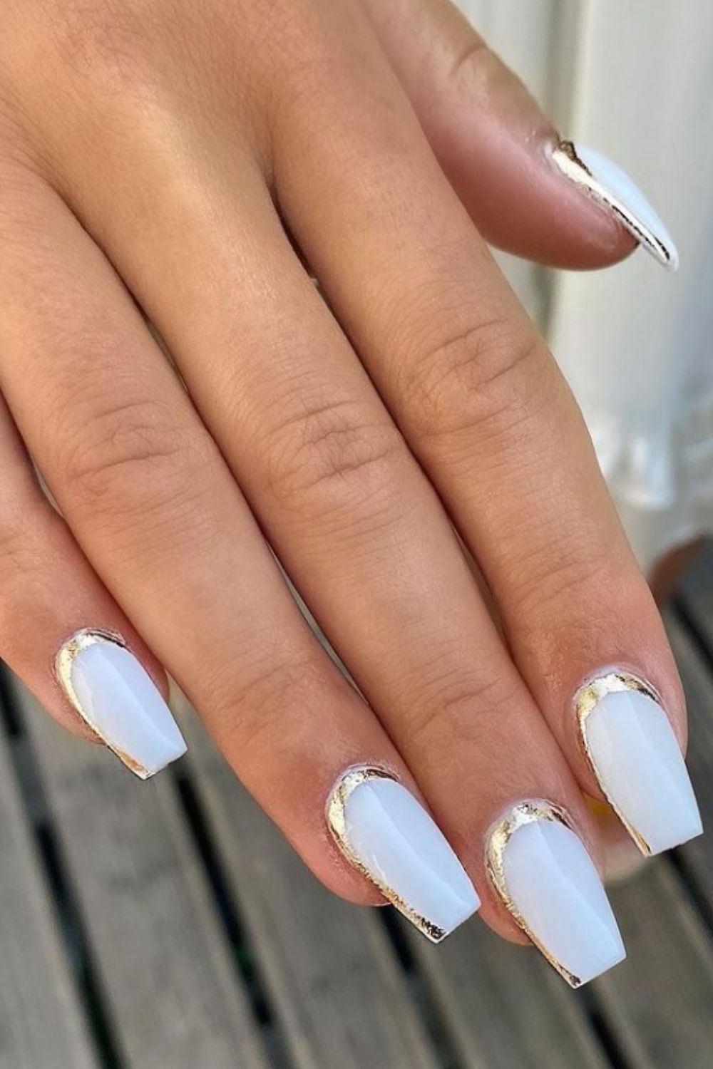 40 Acrylic White Coffin Nails For Prom Nail Design 2021!