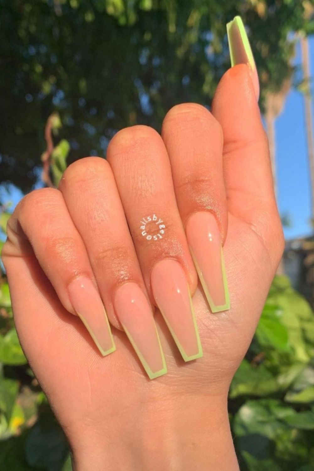 36 Cool Summer Acrylic Coffin Nails Designed for 2021