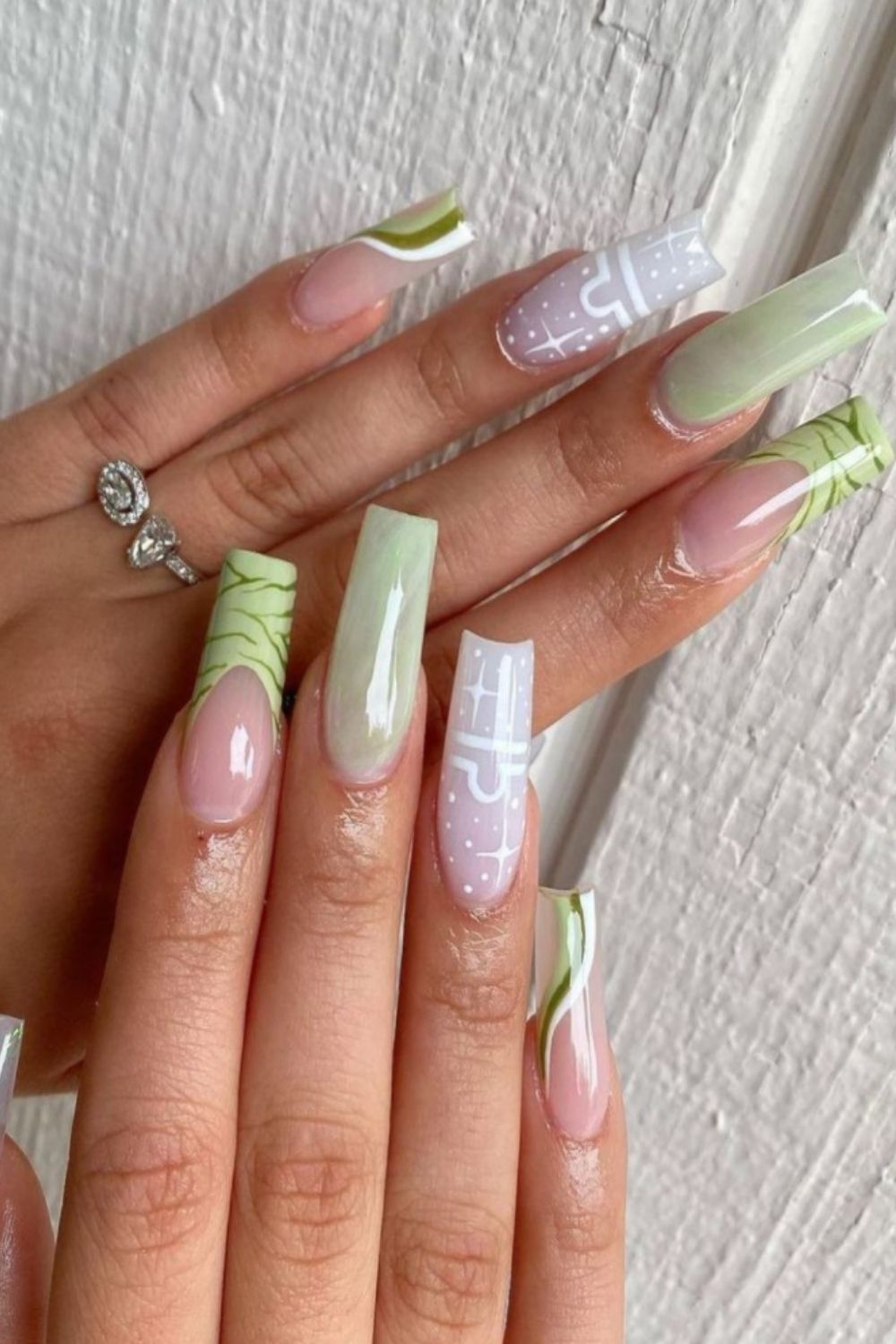 36 Cool Summer Acrylic Coffin Nails Designed for 2021