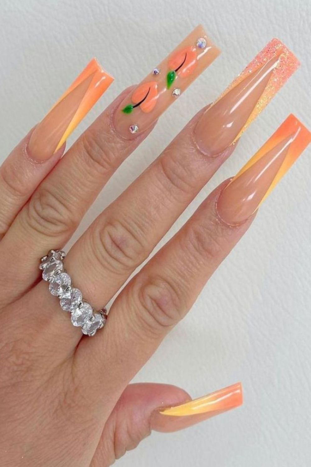 36 Cool Summer Acrylic Coffin Nails Designed for 2021