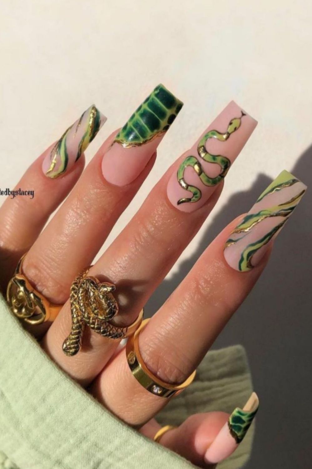 36 Cool Summer Acrylic Coffin Nails Designed for 2021