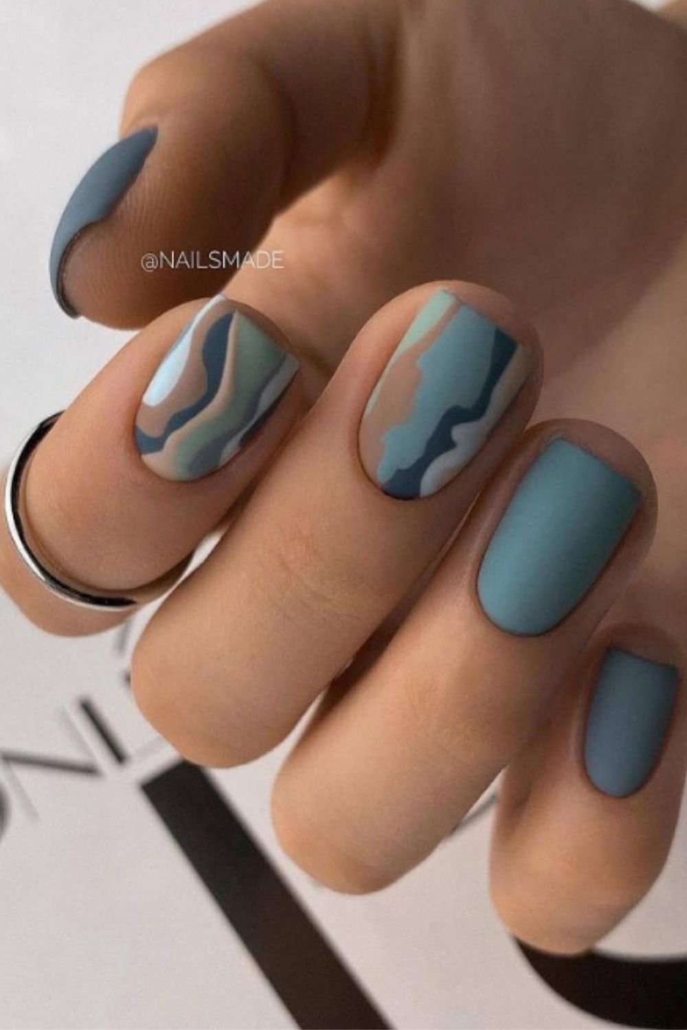 30+ Trendy matte almond nails to try in summer 2021