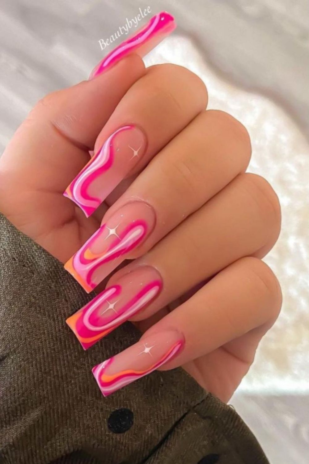 36 Cool Summer Acrylic Coffin Nails Designed For 21