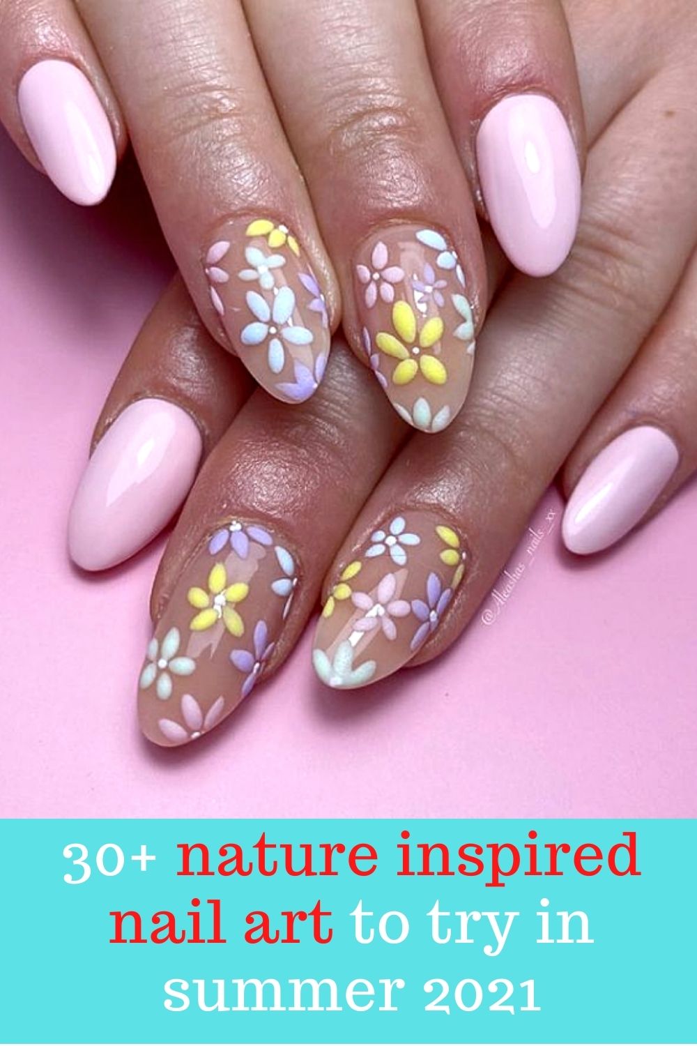 30+ Chic nature-inspired nail art to try in summer 2021