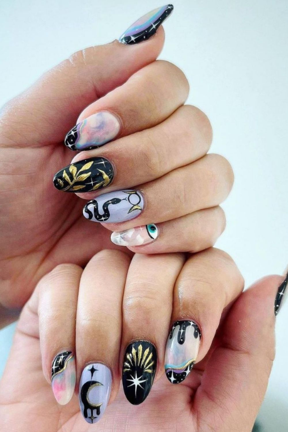 35 Awesome black nails to try in your next nail designs