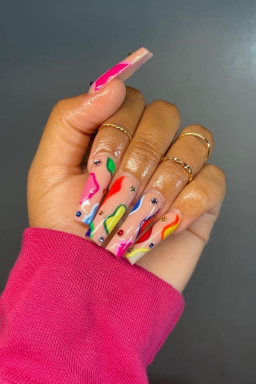 36 Cool Summer Acrylic Coffin Nails Designed for 2021